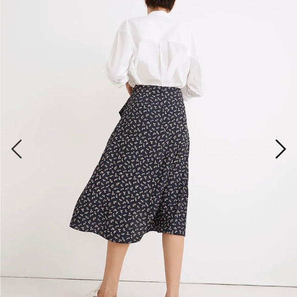 MADEWELL// Ruffle-Wrap Midi Skirt with Spring Fling - Picture 7 of 12